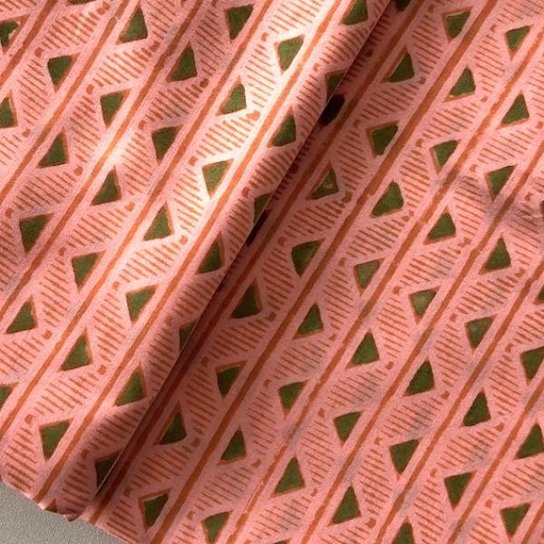 Hand Block Print aus Indien - TRIANGLE